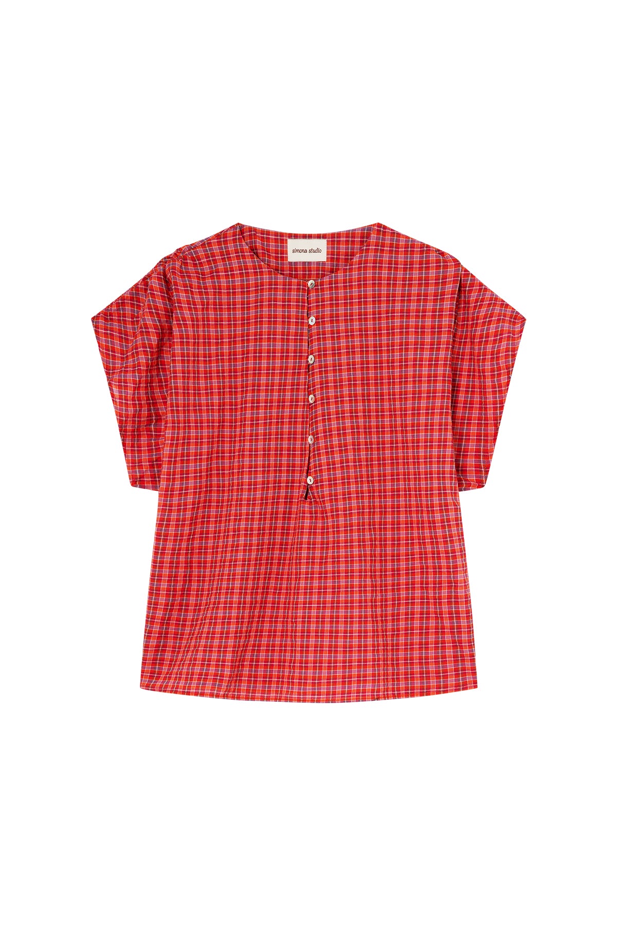 Pia Plaid Blouse