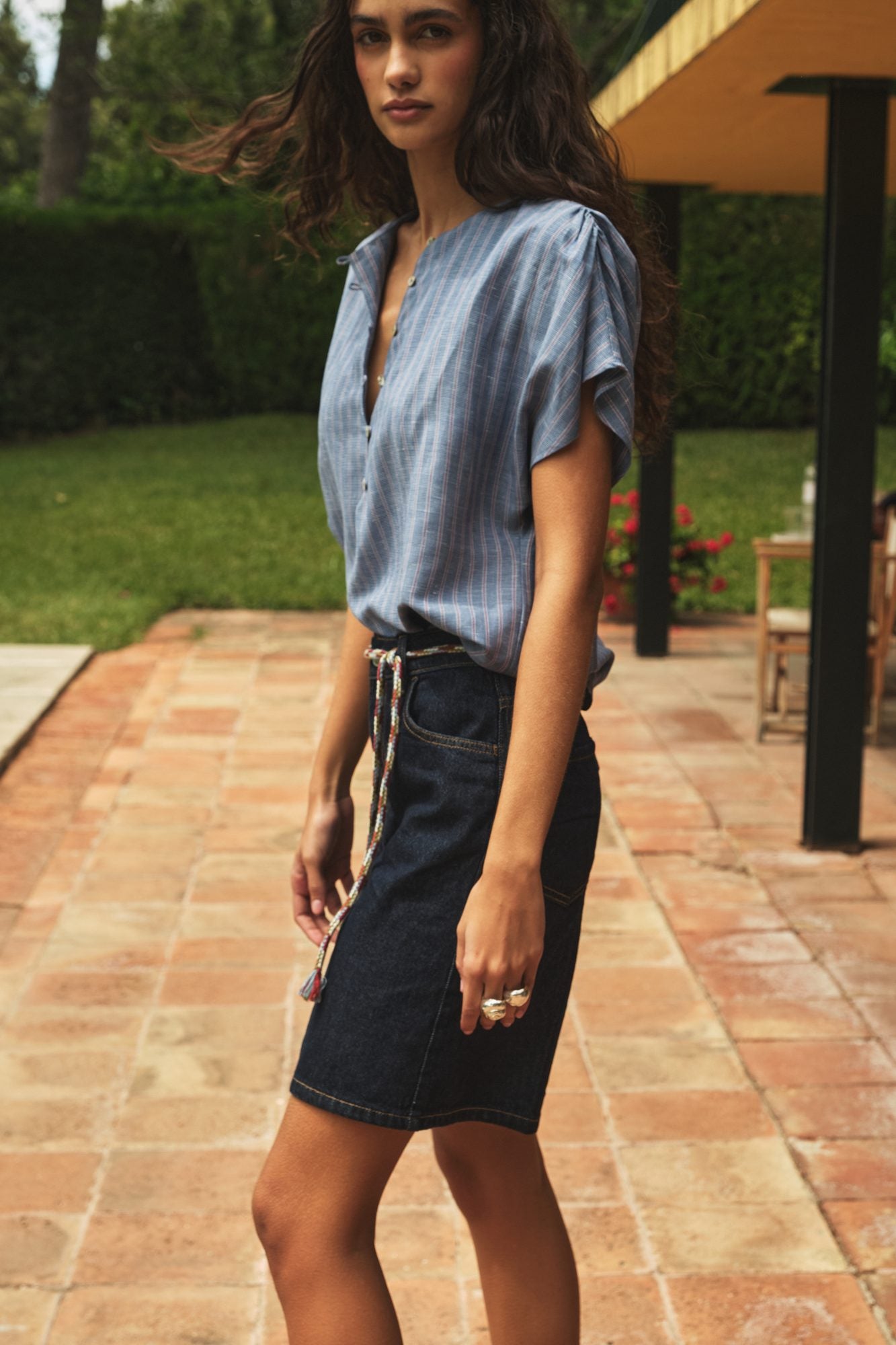 Pia Striped Blouse