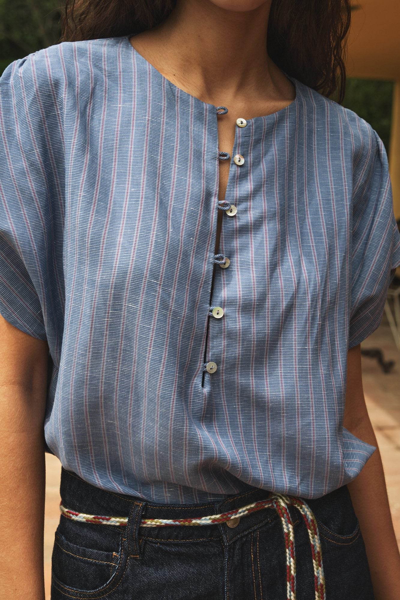 Pia Striped Blouse