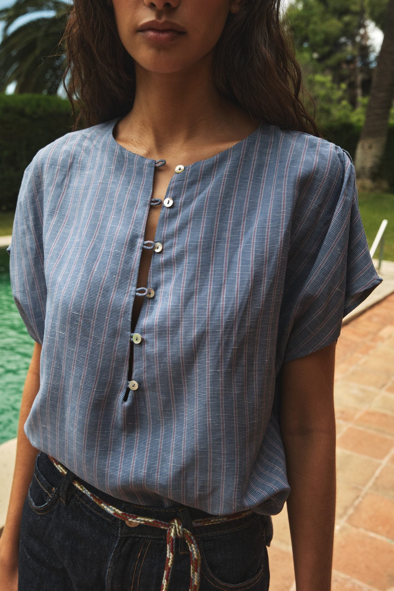 Pia Striped Blouse
