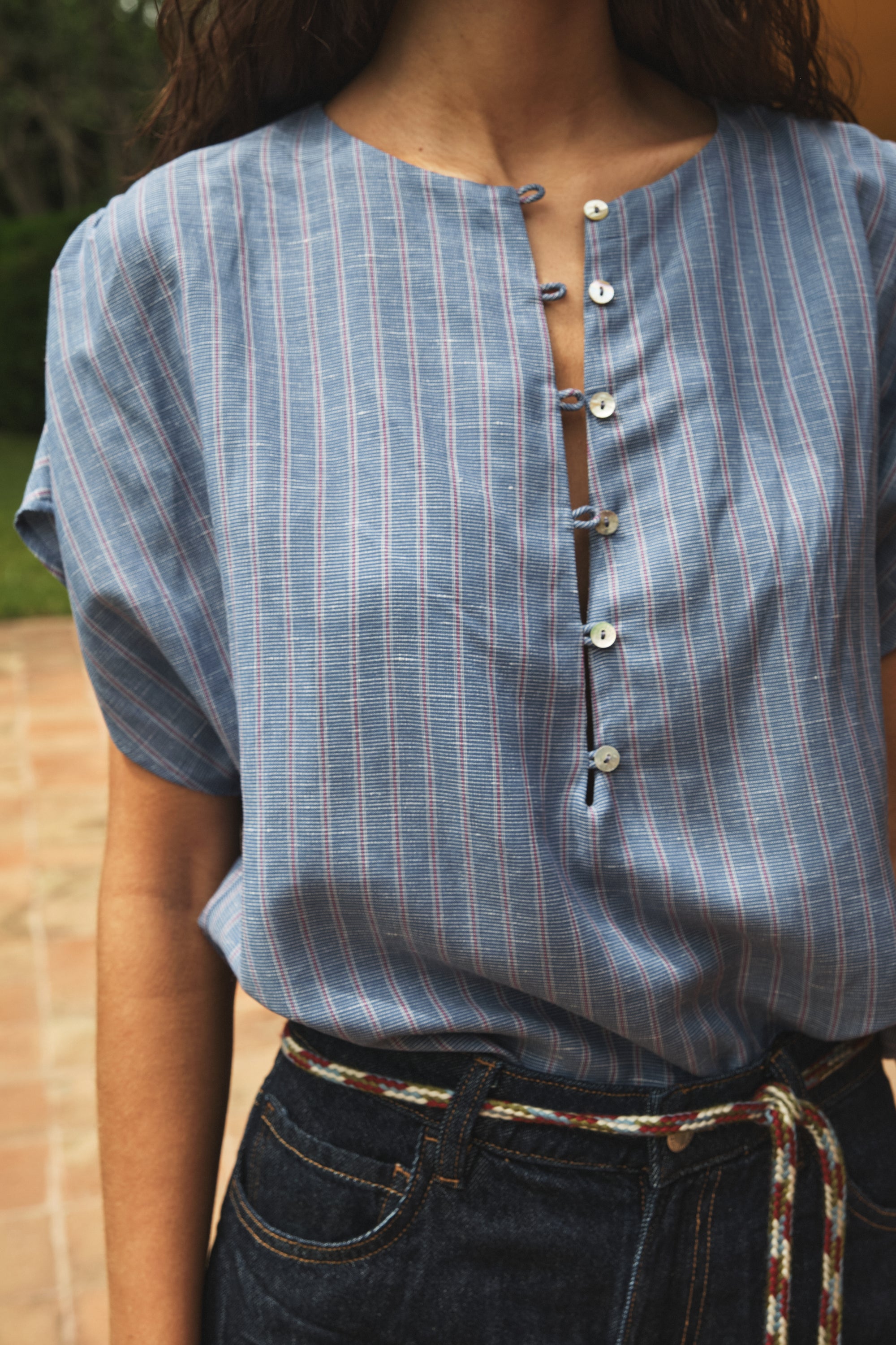 Pia Striped Blouse