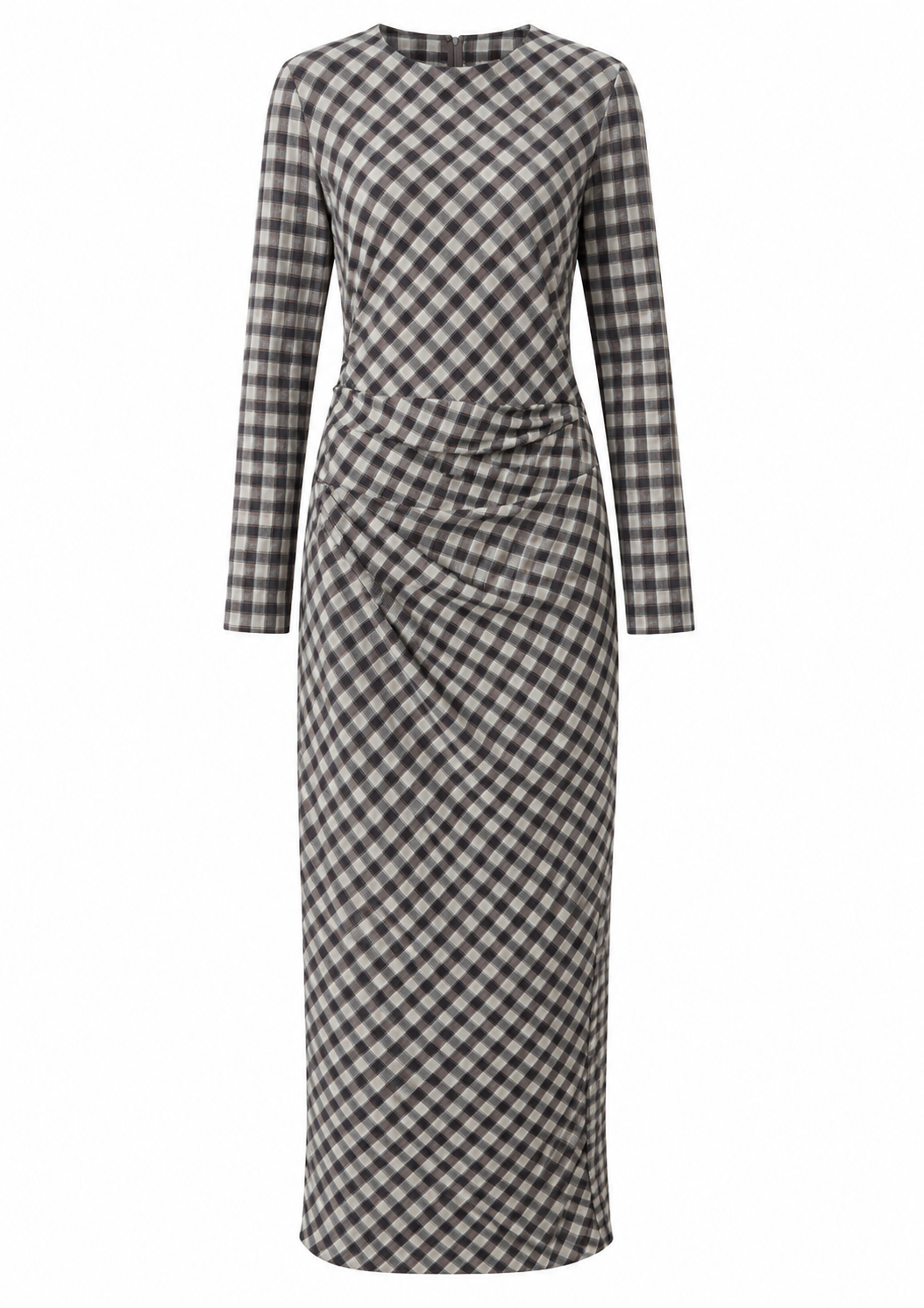 Vestido Fede Cuadros Gris